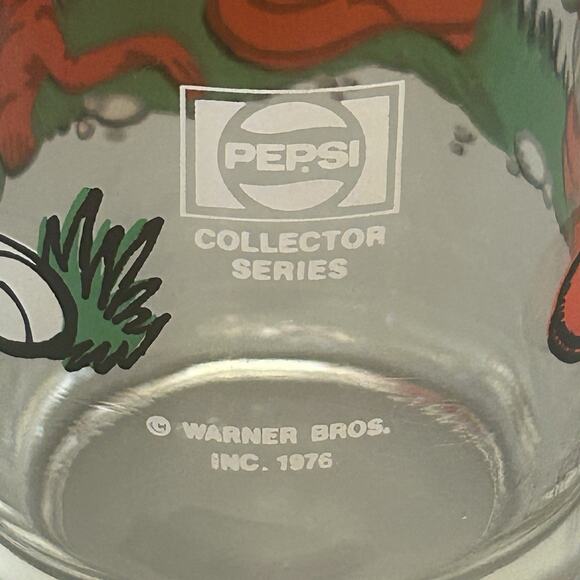 1976 Pepsi Looney Tunes WB Bugs Bunny Elmer Fudd Drinking Glass Vintage #22 - Picture 4 of 5